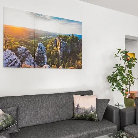 Modern In With A Terrace In Apartment Sebnitz